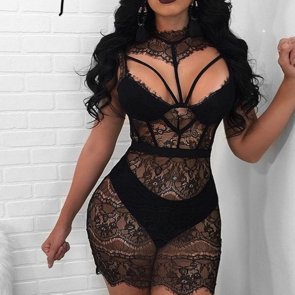 Lace Dress with boy shorts